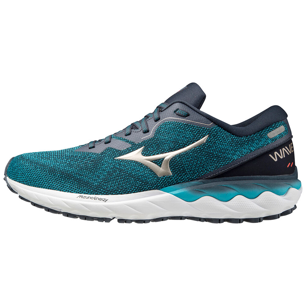 Zapatillas Running Mizuno Wave Skyrise 2 Hombre Turquesa/Plateadas Ofertas QMKF-10628